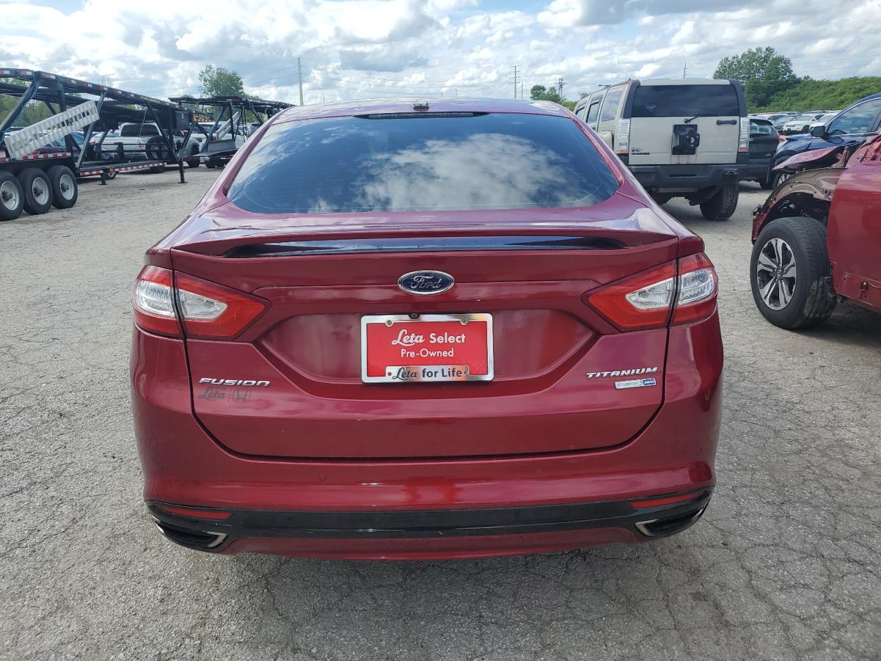 2014 Ford Fusion Titanium VIN: 3FA6P0D98ER240165 Lot: 53676834