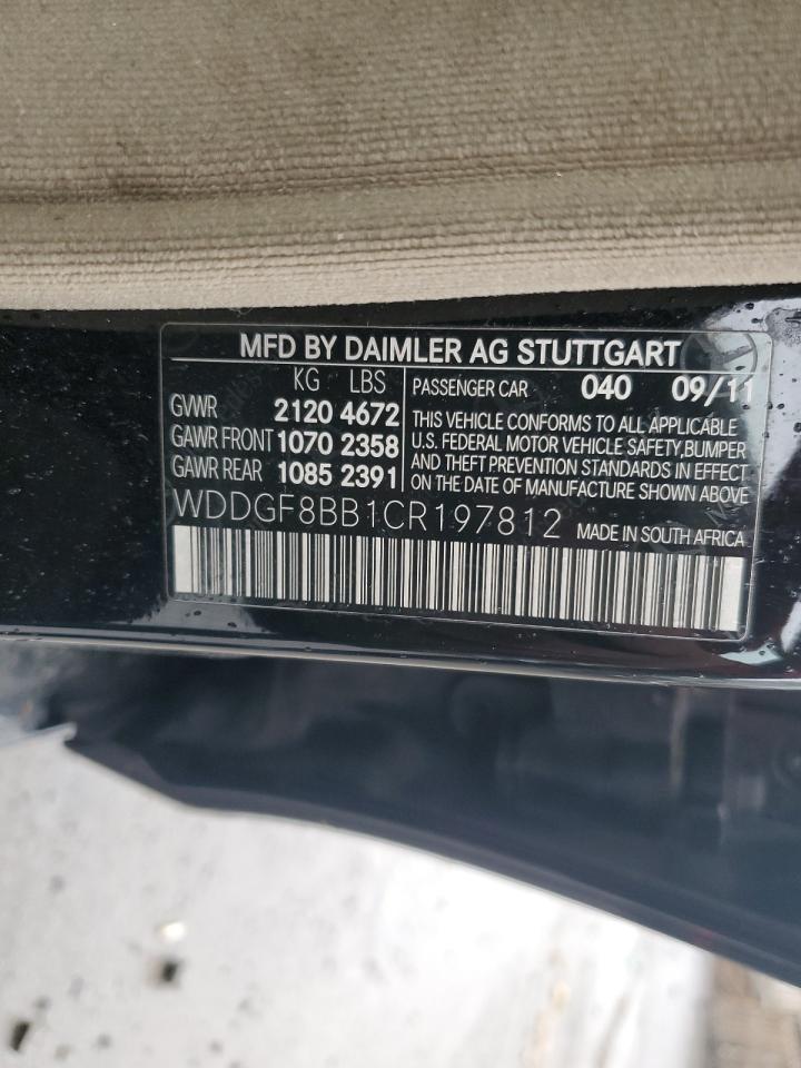 WDDGF8BB1CR197812 2012 Mercedes-Benz C 300 4Matic