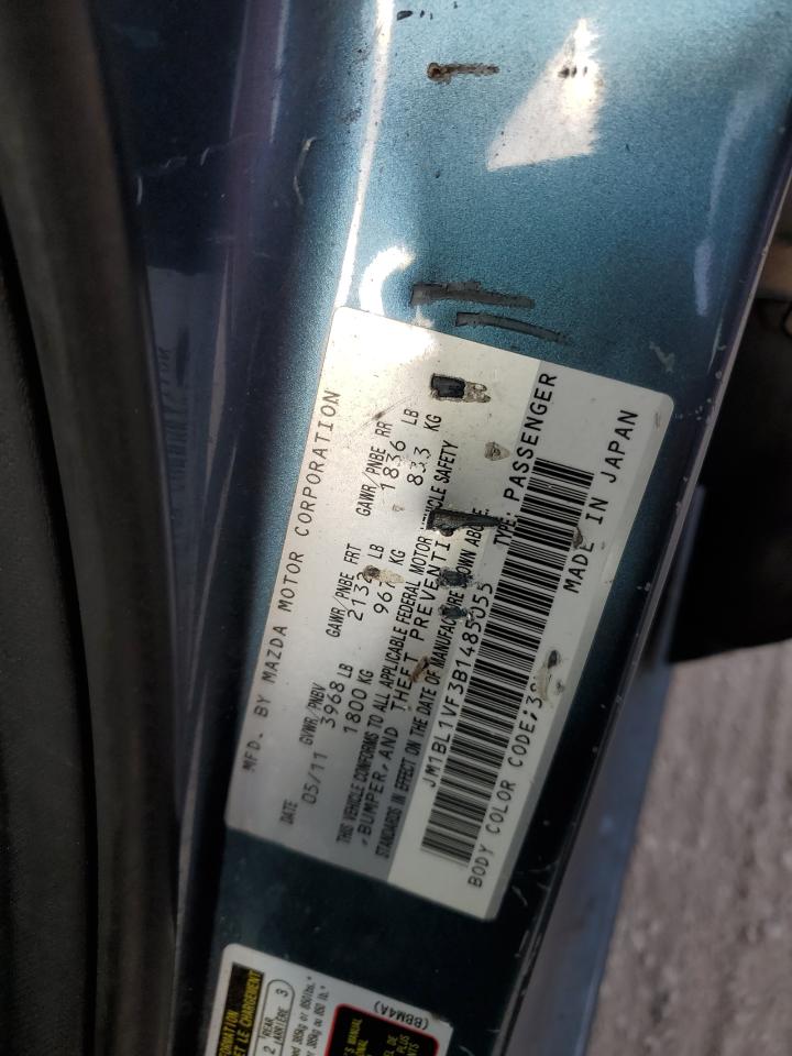 2011 Mazda 3 I VIN: JM1BL1VF3B1485055 Lot: 55362894
