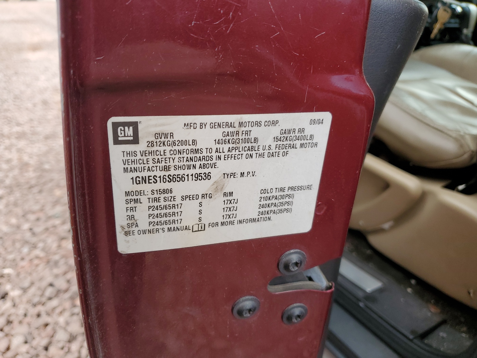 1GNES16S656119536 2005 Chevrolet Trailblazer Ext Ls