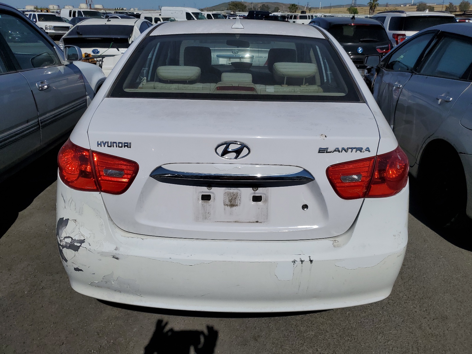 KMHDU4AD8AU072097 2010 Hyundai Elantra Blue