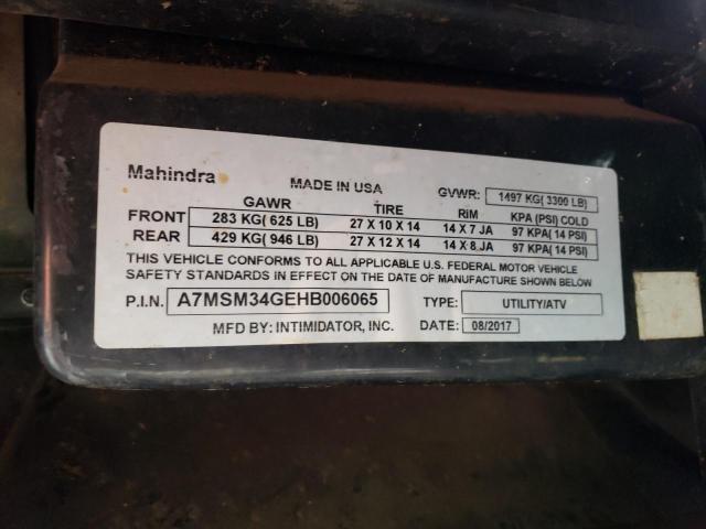 2017 MAHINDRA AND MAHINDRA XTV