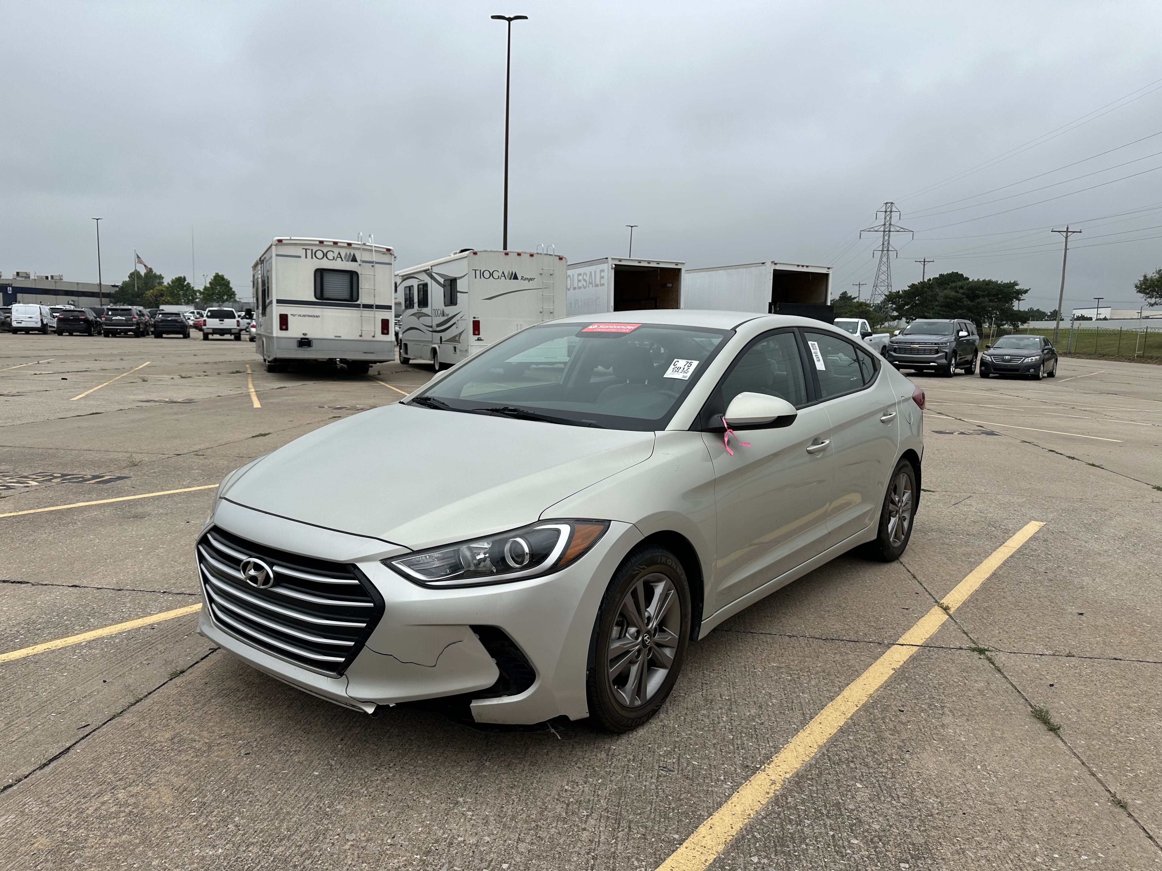 2017 Hyundai Elantra Se vin: KMHD84LF6HU059992