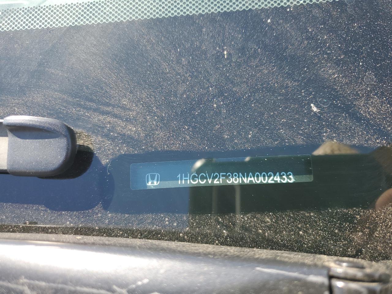 2022 Honda Accord Sport VIN: 1HGCV2F38NA002433 Lot: 53971254