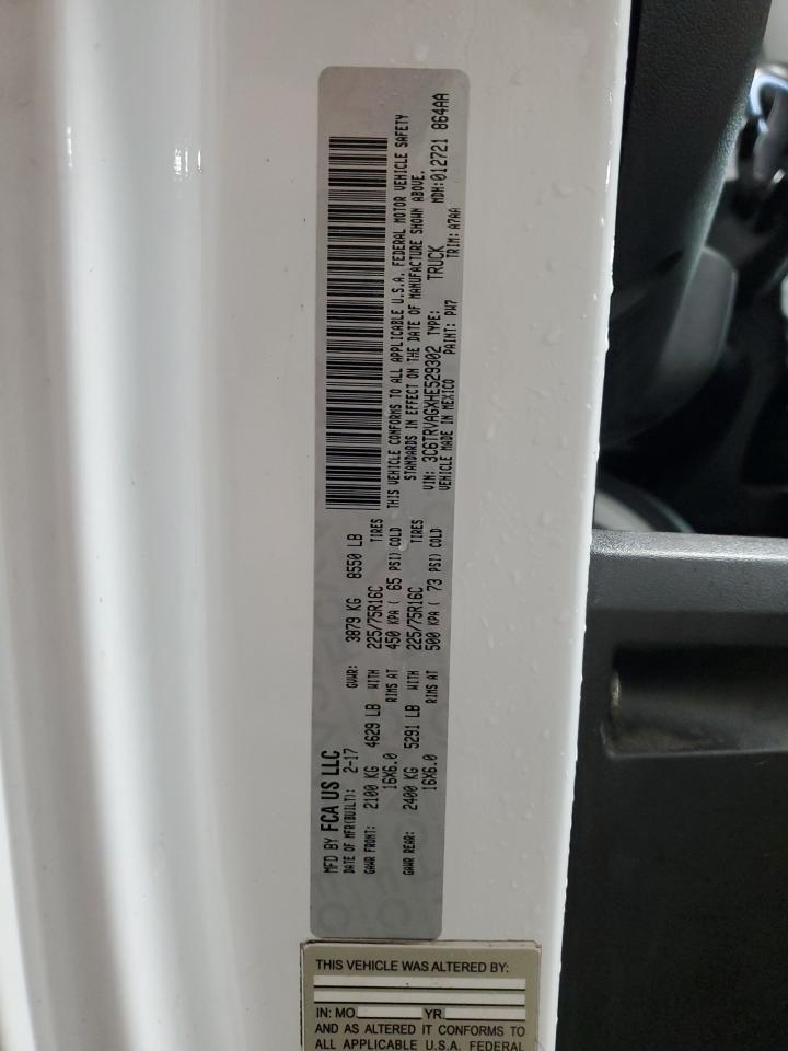 3C6TRVAGXHE529302 2017 Ram Promaster 1500 1500 Standard