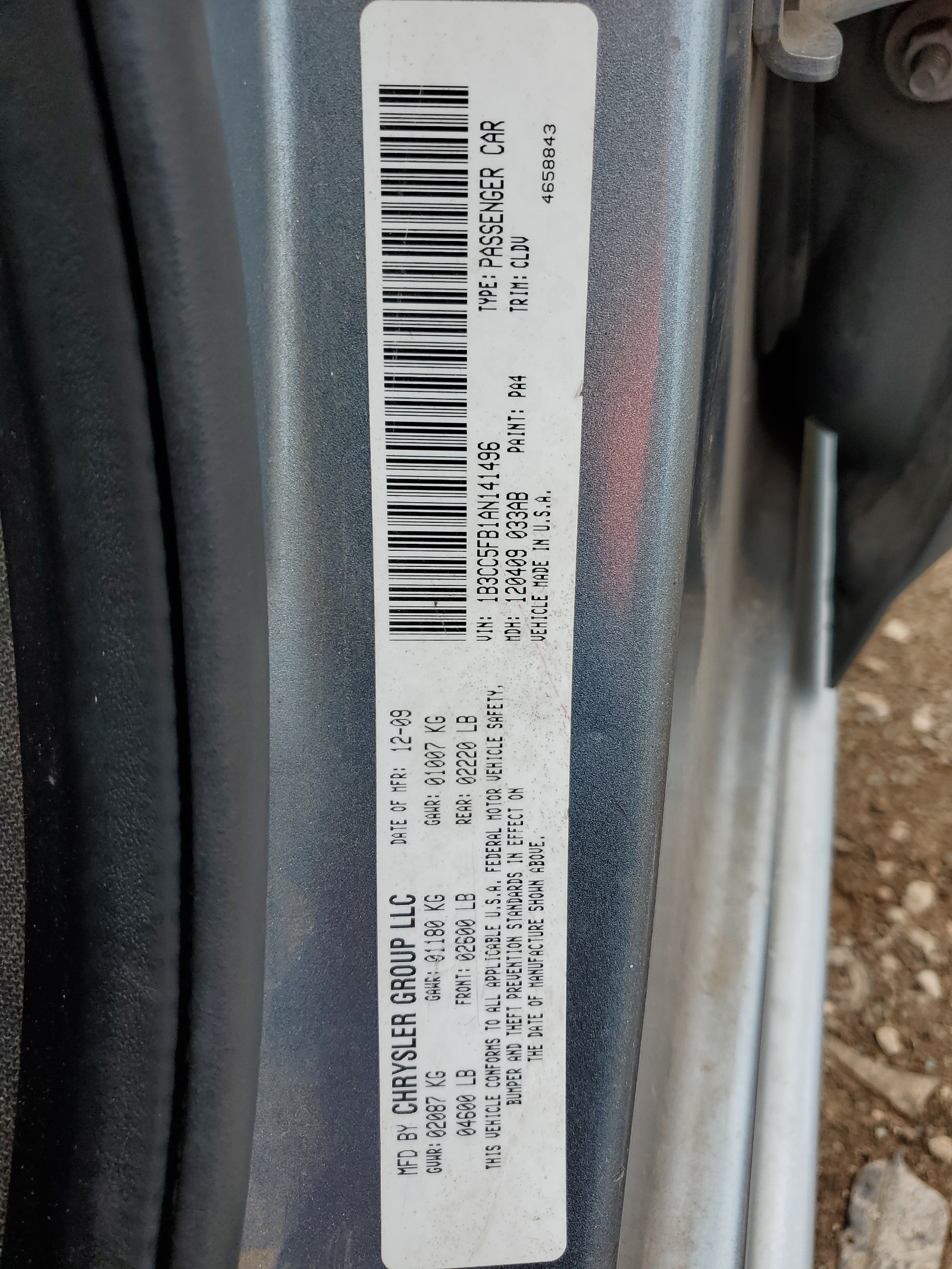 1B3CC5FB1AN141496 2010 Dodge Avenger R/T