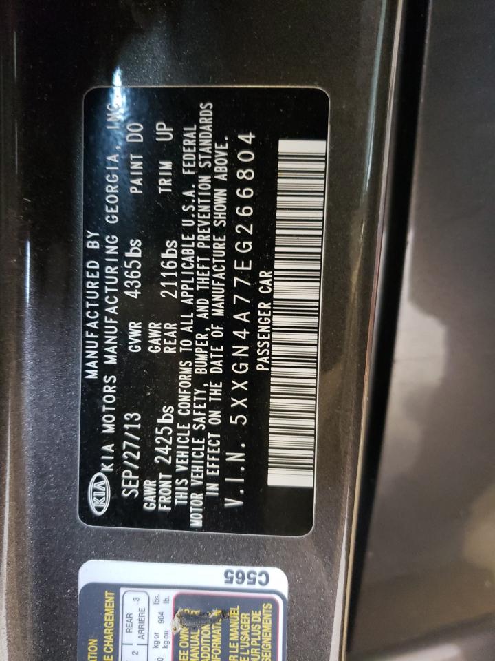 2014 Kia Optima Ex VIN: 5XXGN4A77EG266804 Lot: 54781304