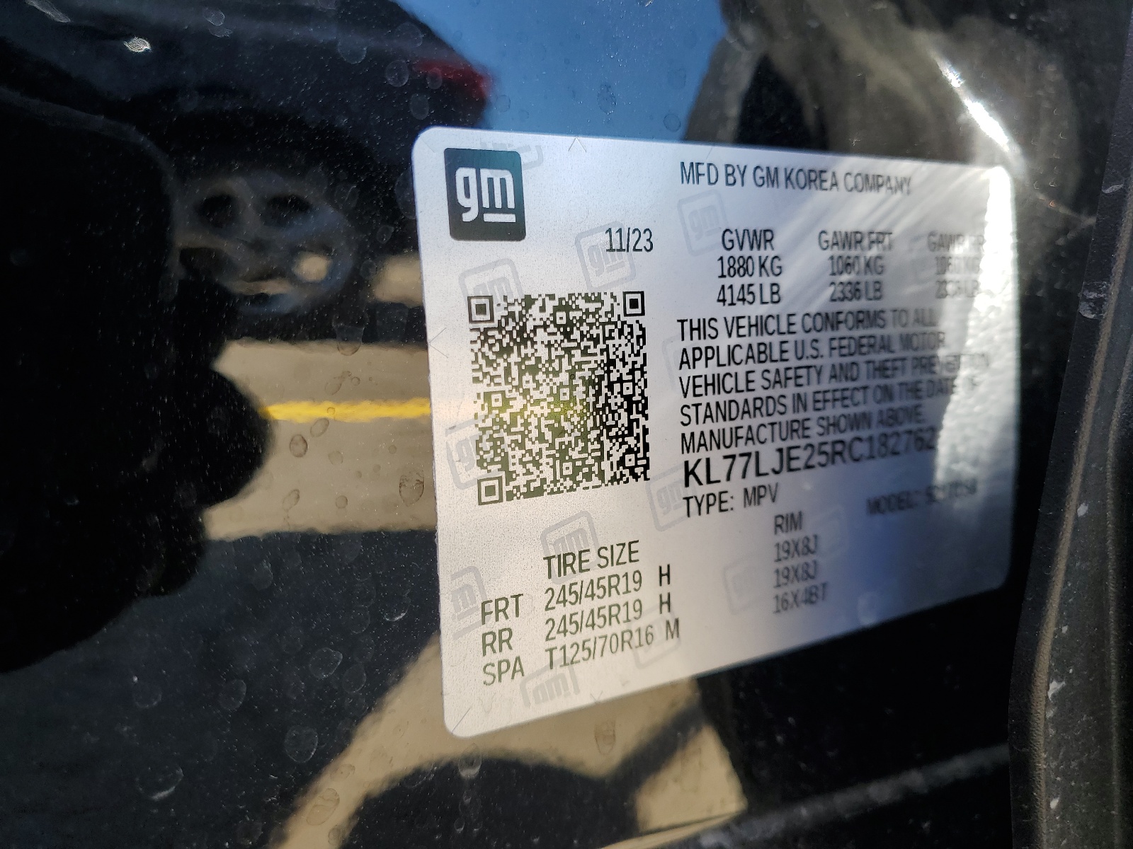 KL77LJE25RC182762 2024 Chevrolet Trax 2Rs