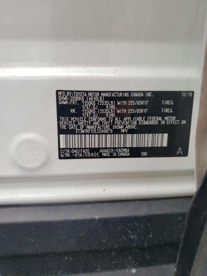 2020 Toyota Rav4 Xle VIN: 2T3W1RFV2LC046879 Lot: 56235004