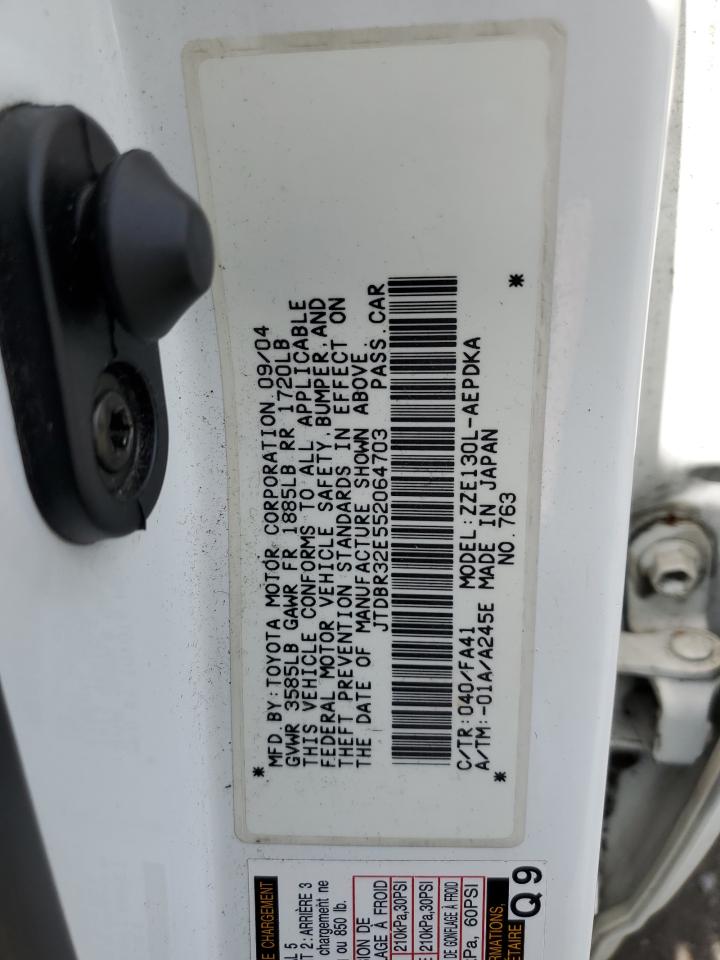 2005 Toyota Corolla Ce VIN: JTDBR32E552064703 Lot: 55783364