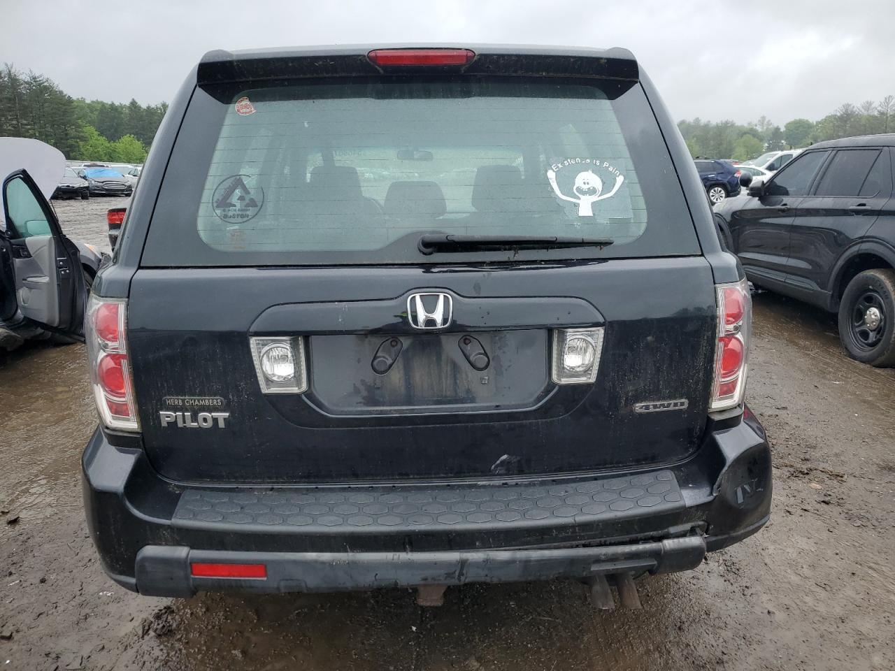 2006 Honda Pilot Lx VIN: 2HKYF18126H521463 Lot: 54686714