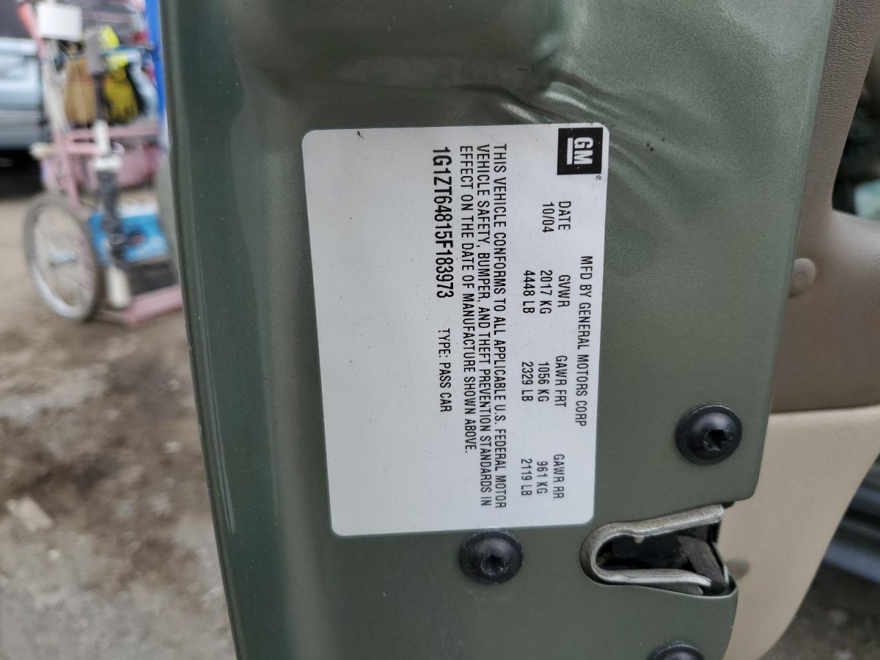 2005 Chevrolet Malibu Maxx Ls VIN: 1G1ZT64815F183973 Lot: 54618984