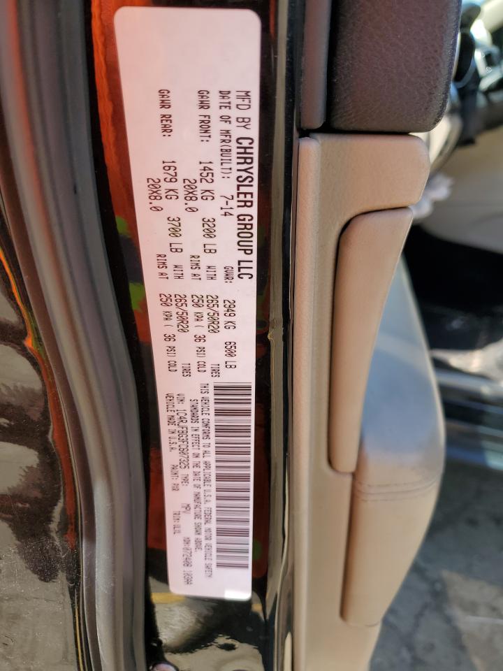 2015 Jeep Grand Cherokee Limited VIN: 1C4RJFBG3FC607325 Lot: 53228344