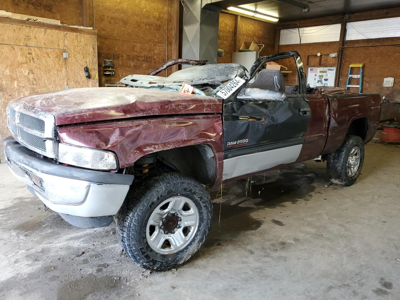 2001 Dodge Ram 2500 en Venta en Ebensburg, PA - Rollover