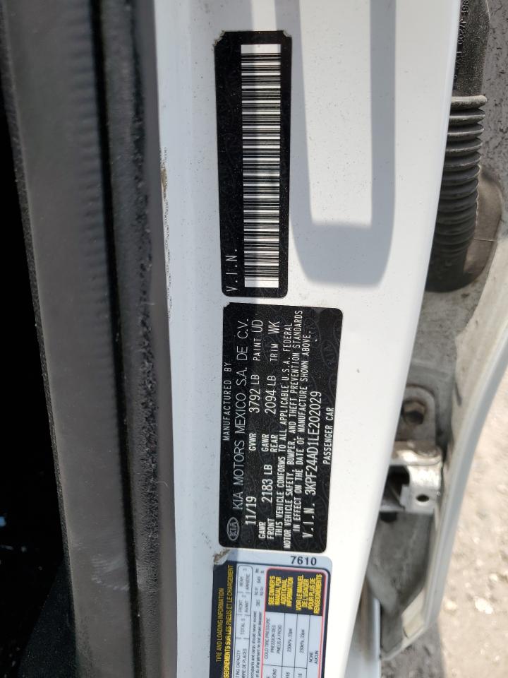 2020 Kia Forte Fe VIN: 3KPF24AD1LE202029 Lot: 55894904