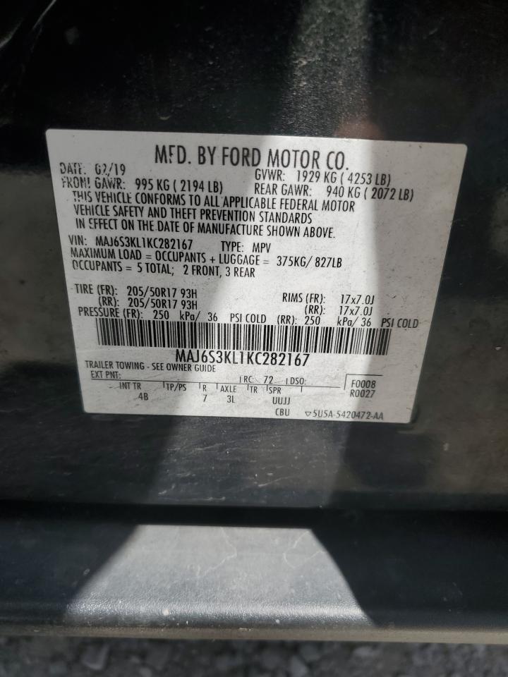 MAJ6S3KL1KC282167 2019 Ford Ecosport Titanium