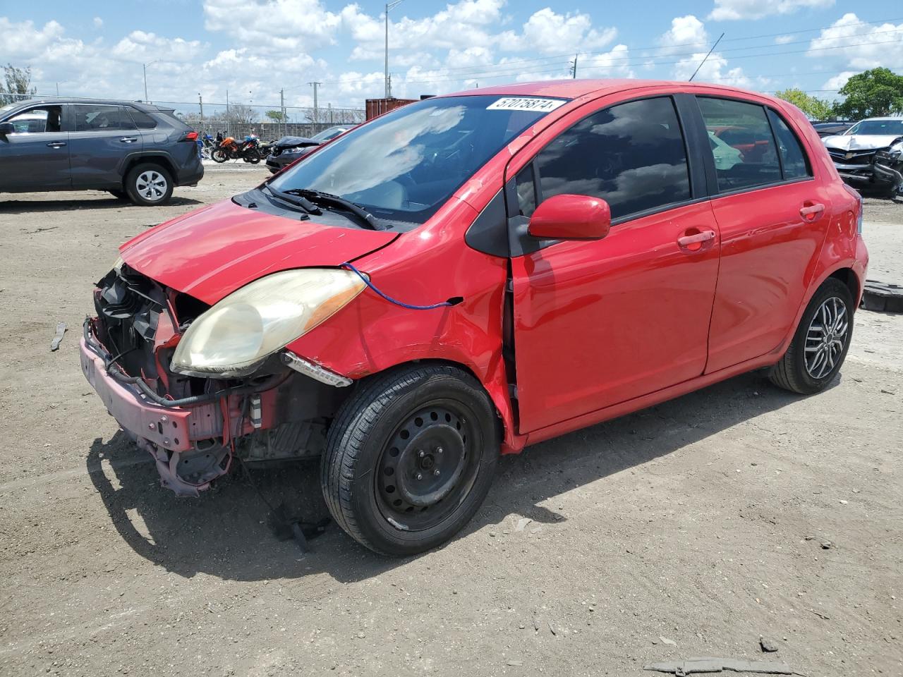 2010 Toyota Yaris VIN: JTDKT4K39A5279466 Lot: 57075874