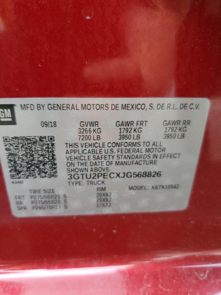 3GTU2PECXJG568826 2018 GMC Sierra K1500 Denali