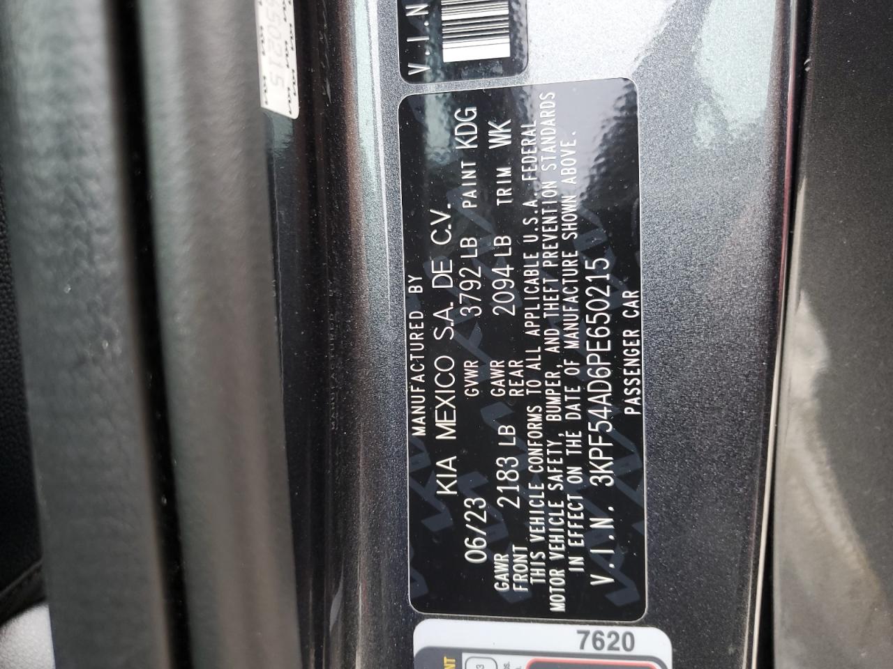 3KPF54AD6PE650215 2023 KIA FORTE - Image 14