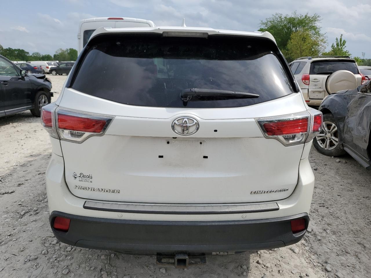 2016 Toyota Highlander Limited VIN: 5TDDKRFH5GS225874 Lot: 53871544