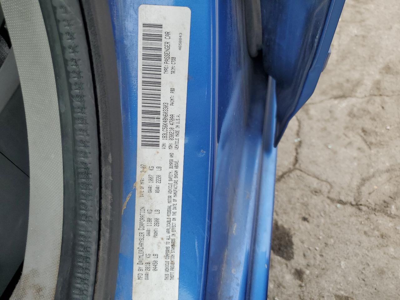 2008 Dodge Avenger Sxt VIN: 1B3LC56K48N603303 Lot: 55464064