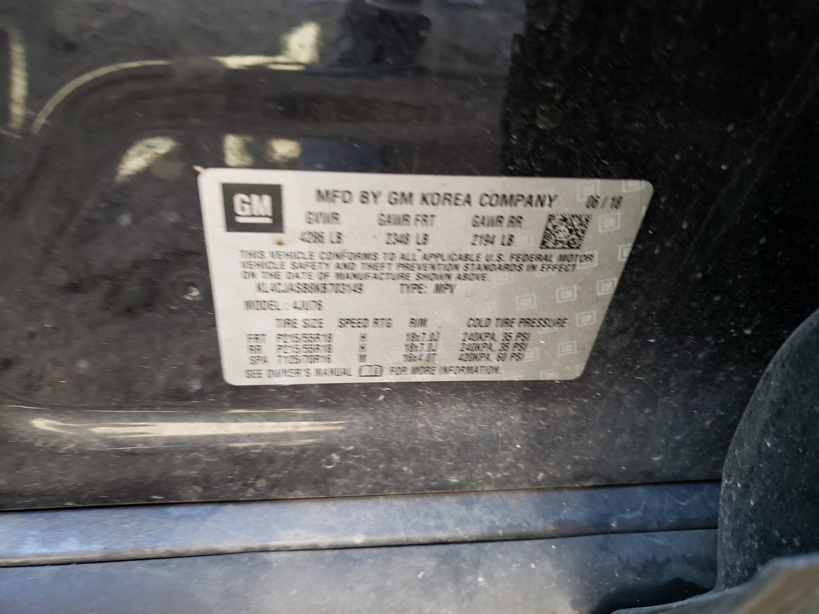 KL4CJASB8KB703149 2019 Buick Encore Preferred