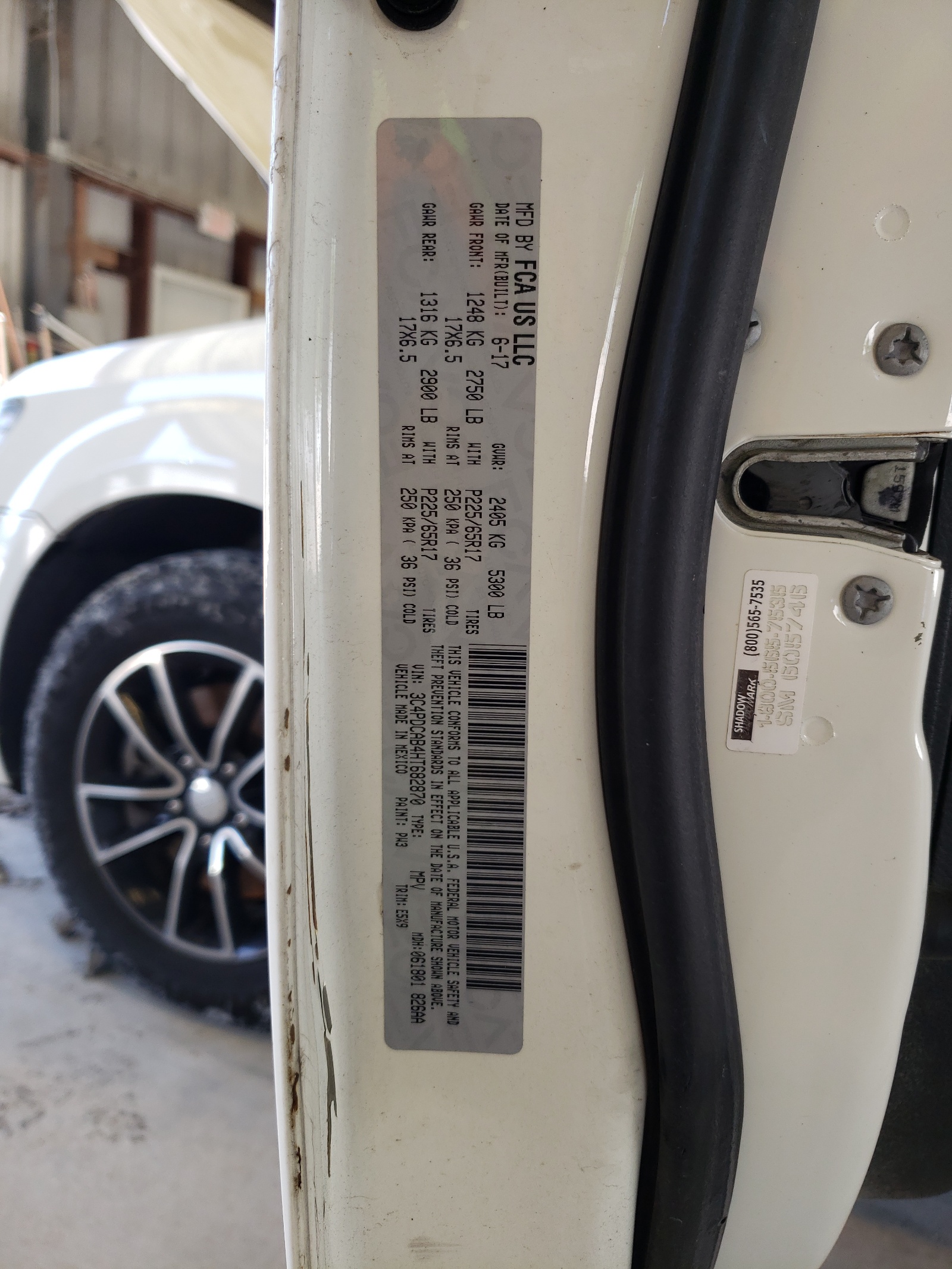 3C4PDCAB4HT682870 2017 Dodge Journey Se