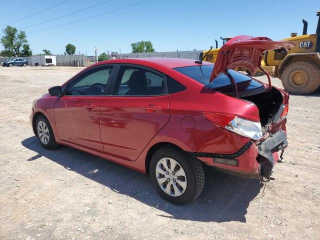  HYUNDAI ACCENT 2017 Красный