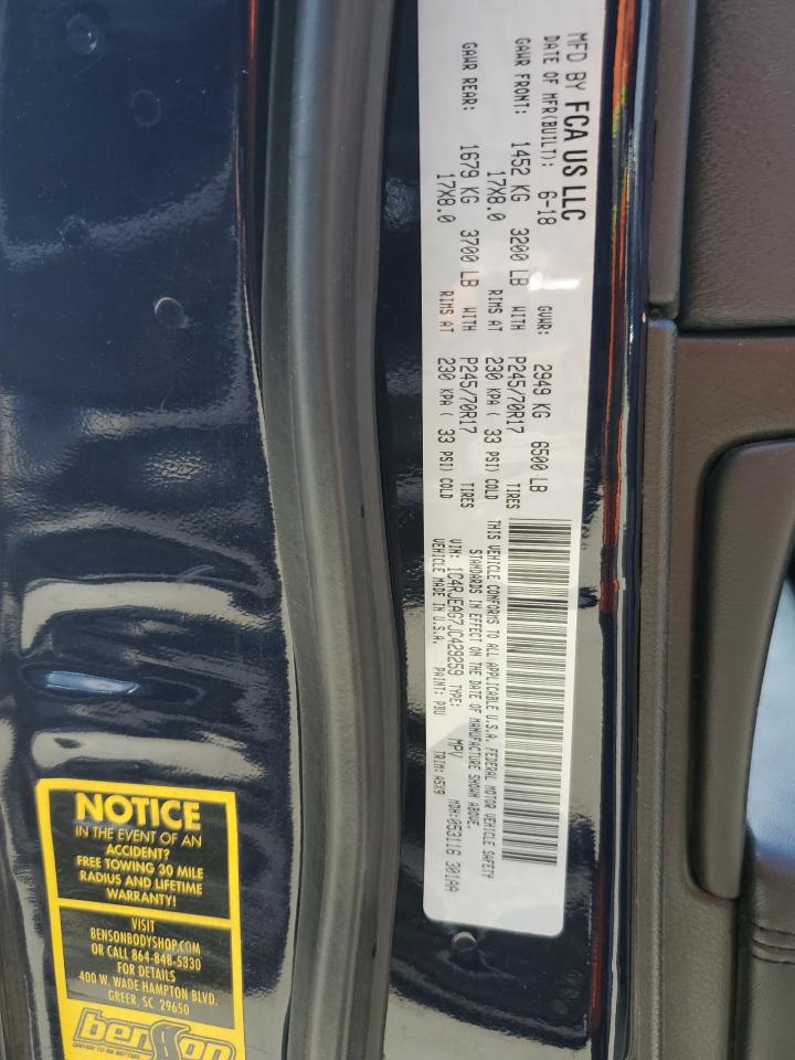 2018 Jeep Grand Cherokee Laredo VIN: 1C4RJEAG7JC429259 Lot: 55534824