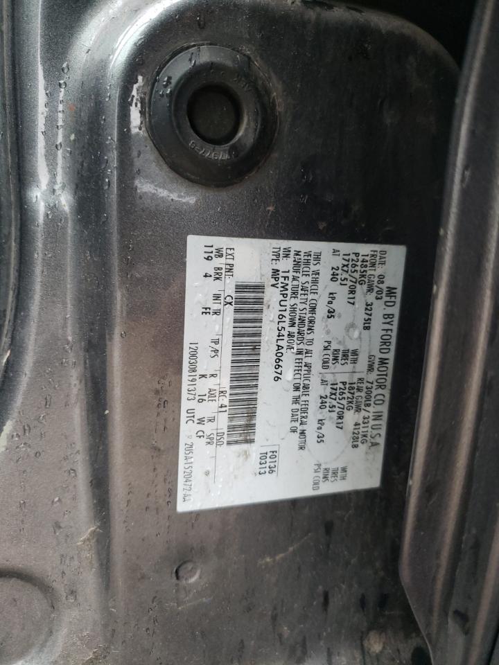 1FMPU16L54LA06676 2004 Ford Expedition Xlt