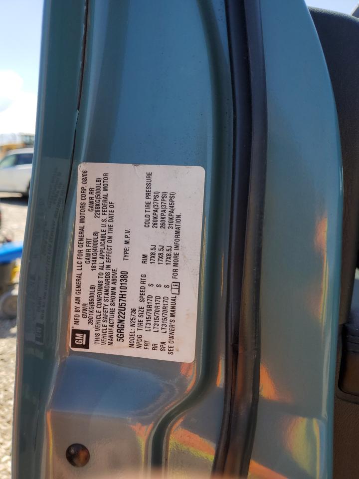 2007 Hummer H2 Sut VIN: 5GRGN22U57H101380 Lot: 54525744