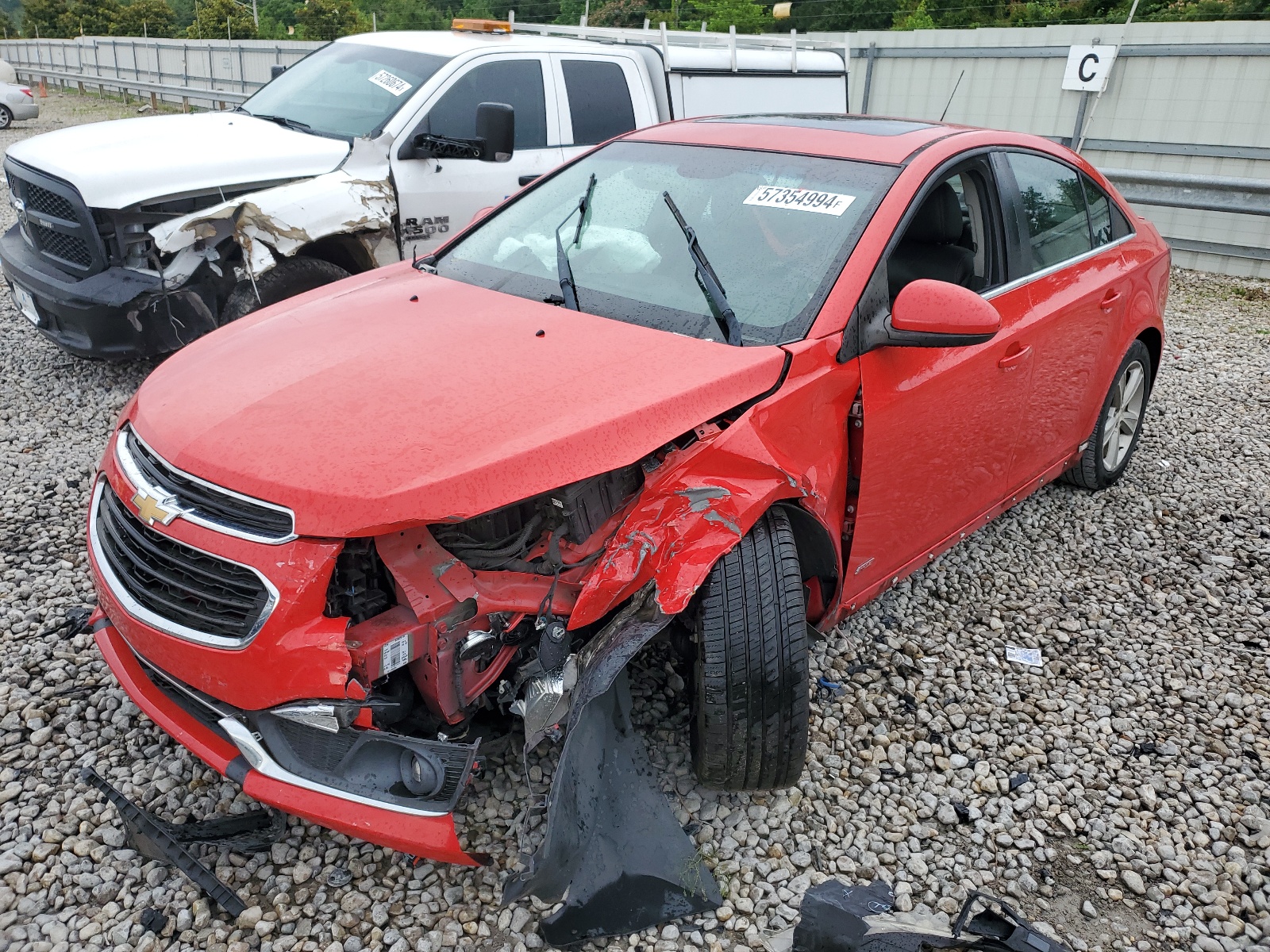 2015 Chevrolet Cruze Lt vin: 1G1PE5SB7F7128417