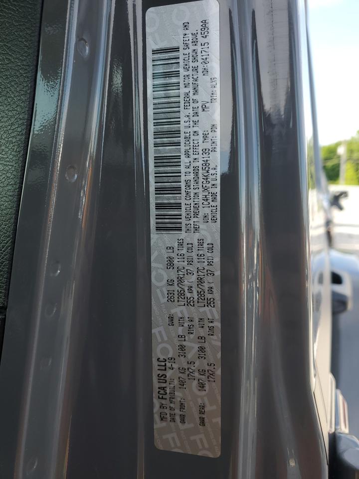 2019 Jeep Wrangler Unlimited Rubicon VIN: 1C4HJXFG4KW584139 Lot: 56378704