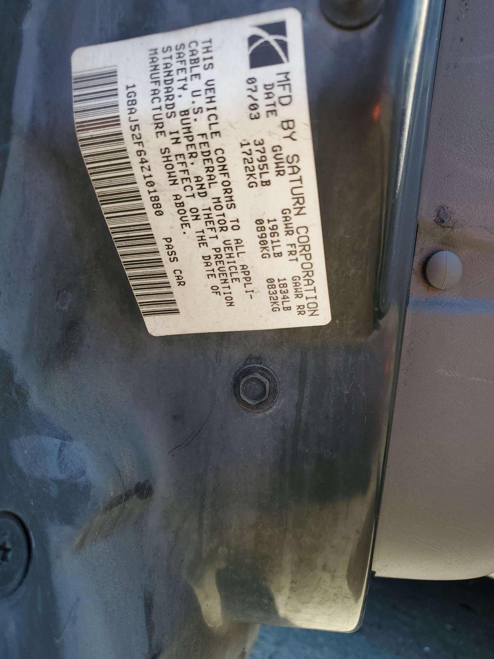 1G8AJ52F64Z101880 2004 Saturn Ion Level 2