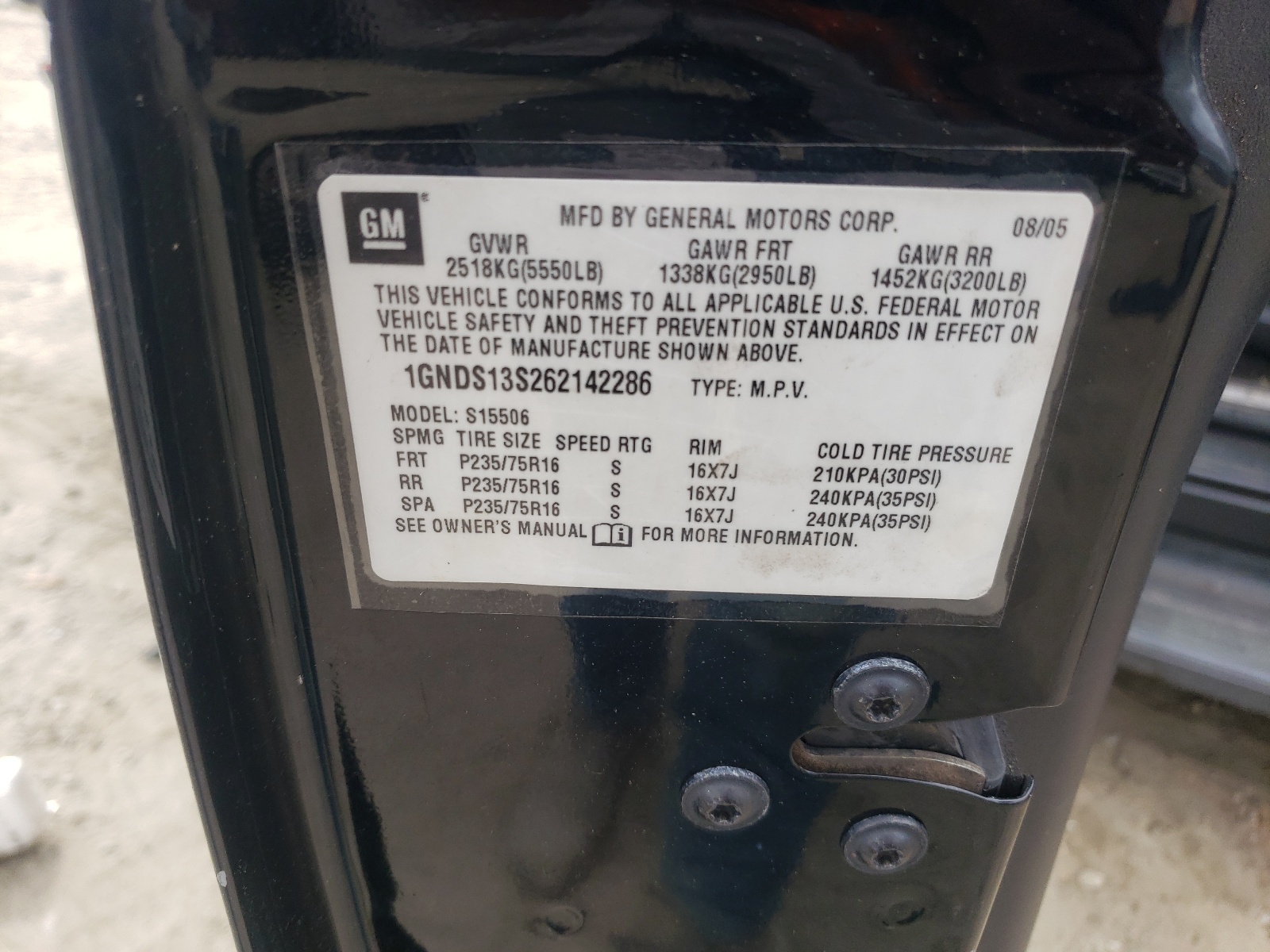 1GNDT13S652254942 2005 Chevrolet Trailblazer Ls