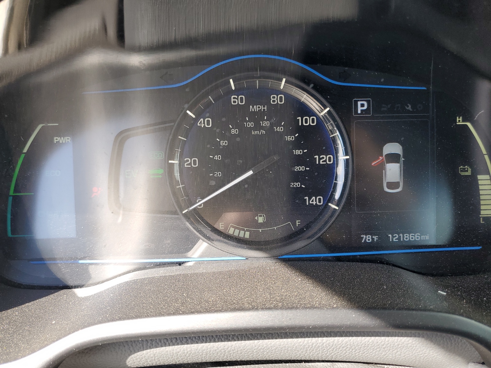 KMHC65LC3KU175123 2019 Hyundai Ioniq Blue