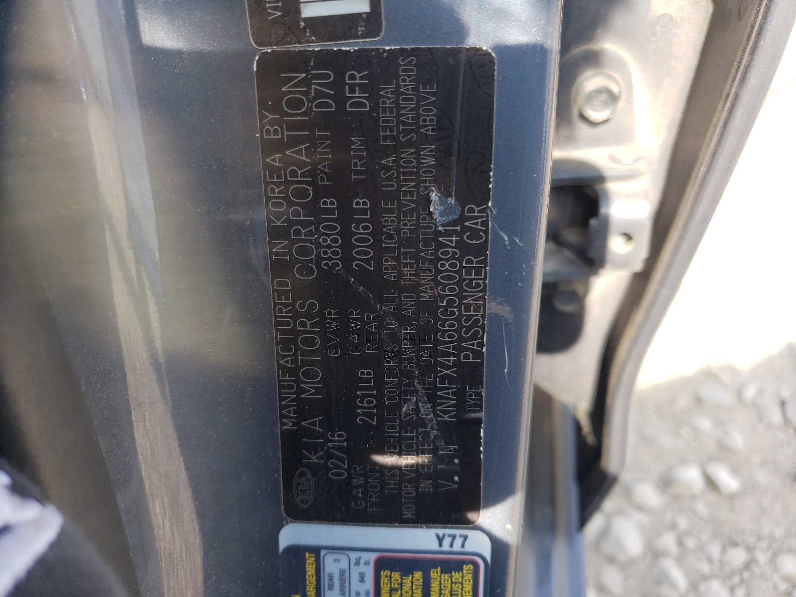 KNAFX4A66G5608941 2016 Kia Forte Lx