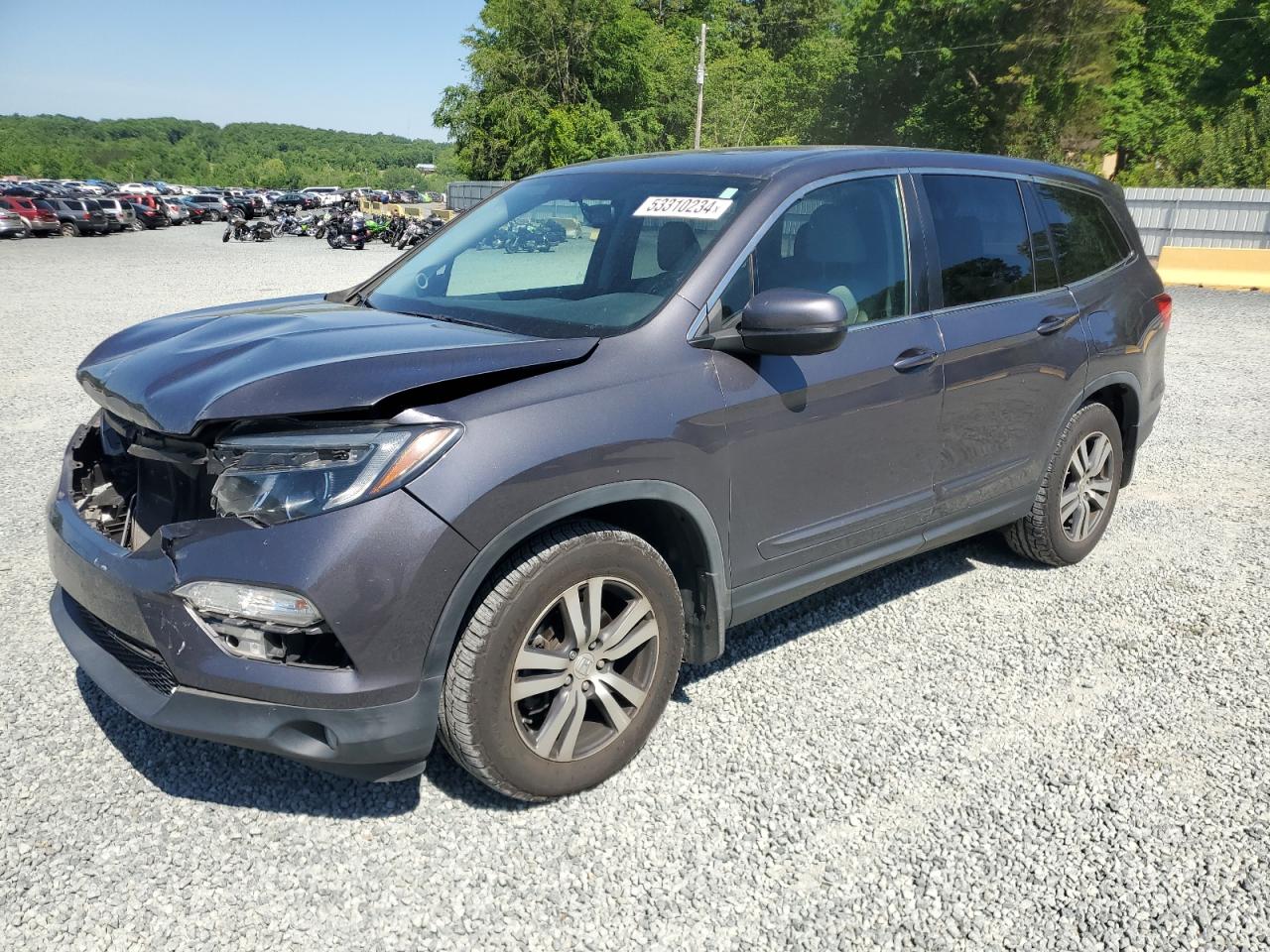 2017 Honda Pilot Exl VIN: 5FNYF5H53HB037460 Lot: 53310234