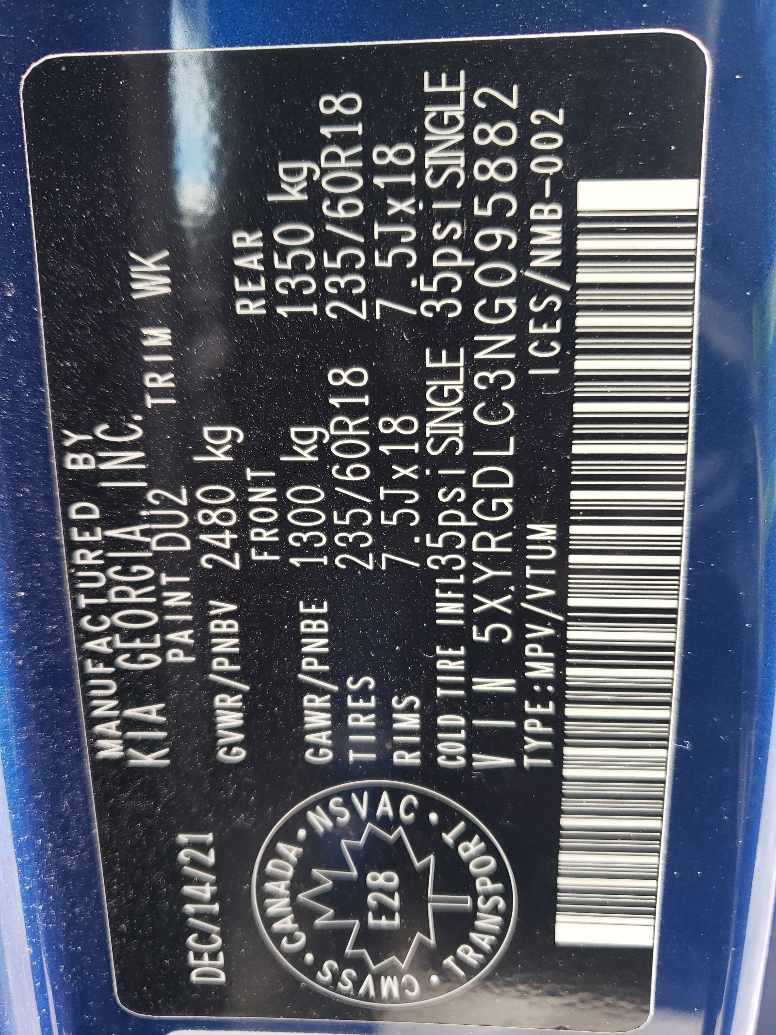 5XYRGDLC3NG095882 2022 Kia Sorento Lx