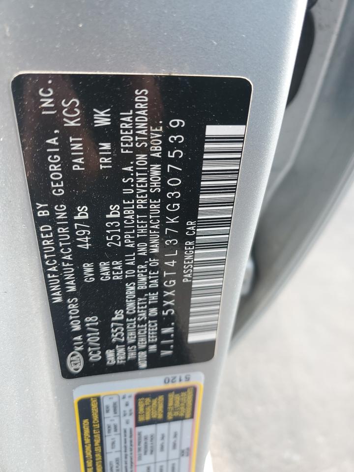 2019 Kia Optima Lx VIN: 5XXGT4L37KG307539 Lot: 54326454