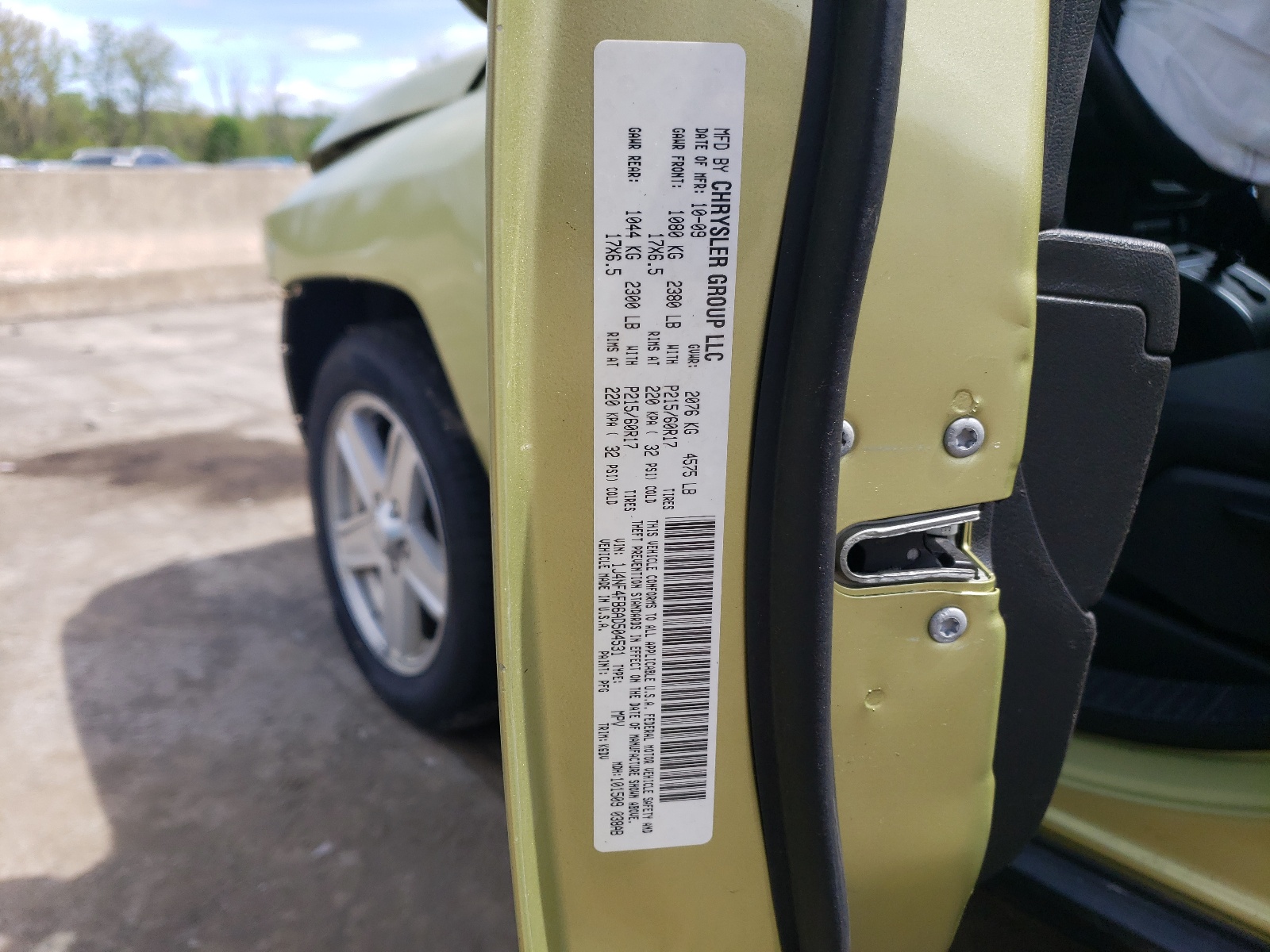 1J4NF4FB6AD504531 2010 Jeep Compass Sport