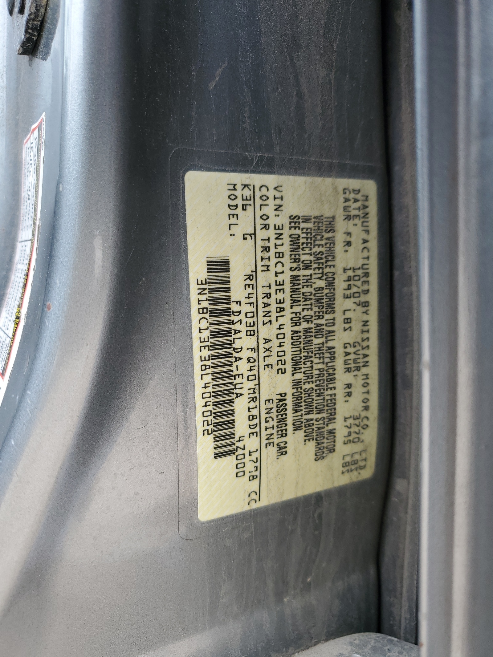 3N1BC13E38L404022 2008 Nissan Versa S