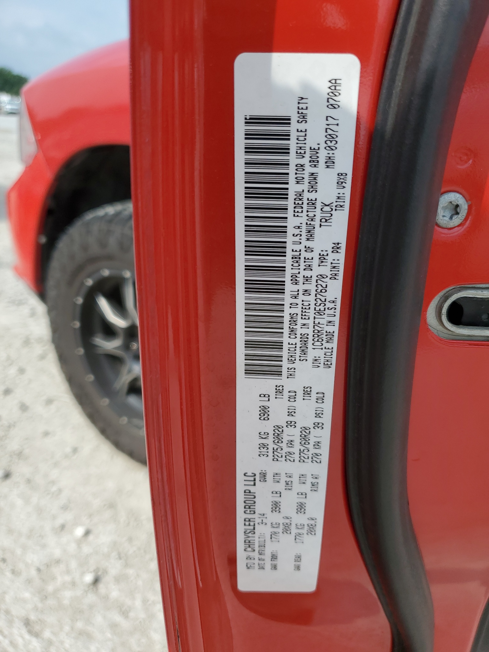 1C6RR7FT0ES276270 2014 Ram 1500 St