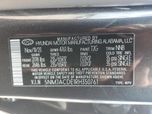 5NMJACDE1RH350761 | 2024 Hyundai tucson se