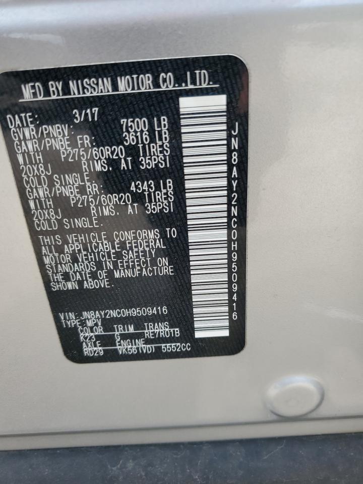 JN8AY2NC0H9509416 2017 NISSAN ARMADA - Image 15