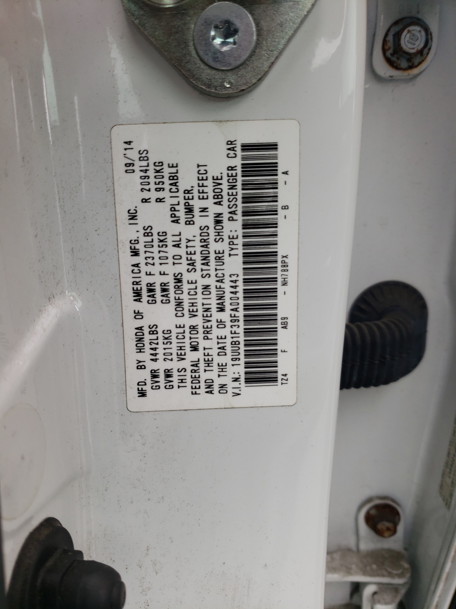 19UUB1F39FA004443 2015 Acura Tlx