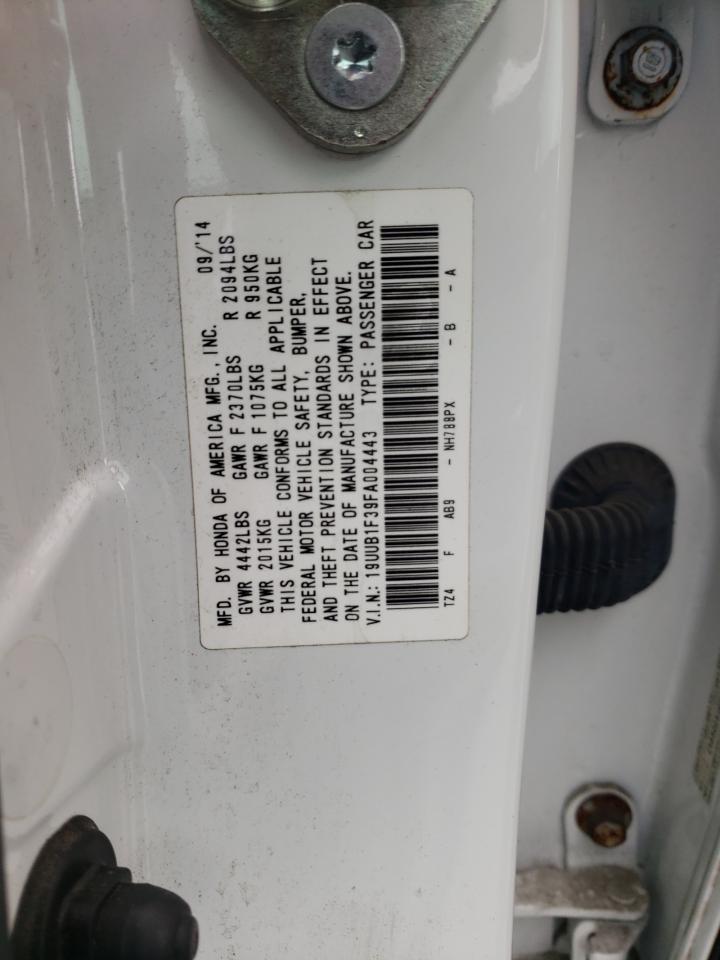 2015 Acura Tlx VIN: 19UUB1F39FA004443 Lot: 56465944