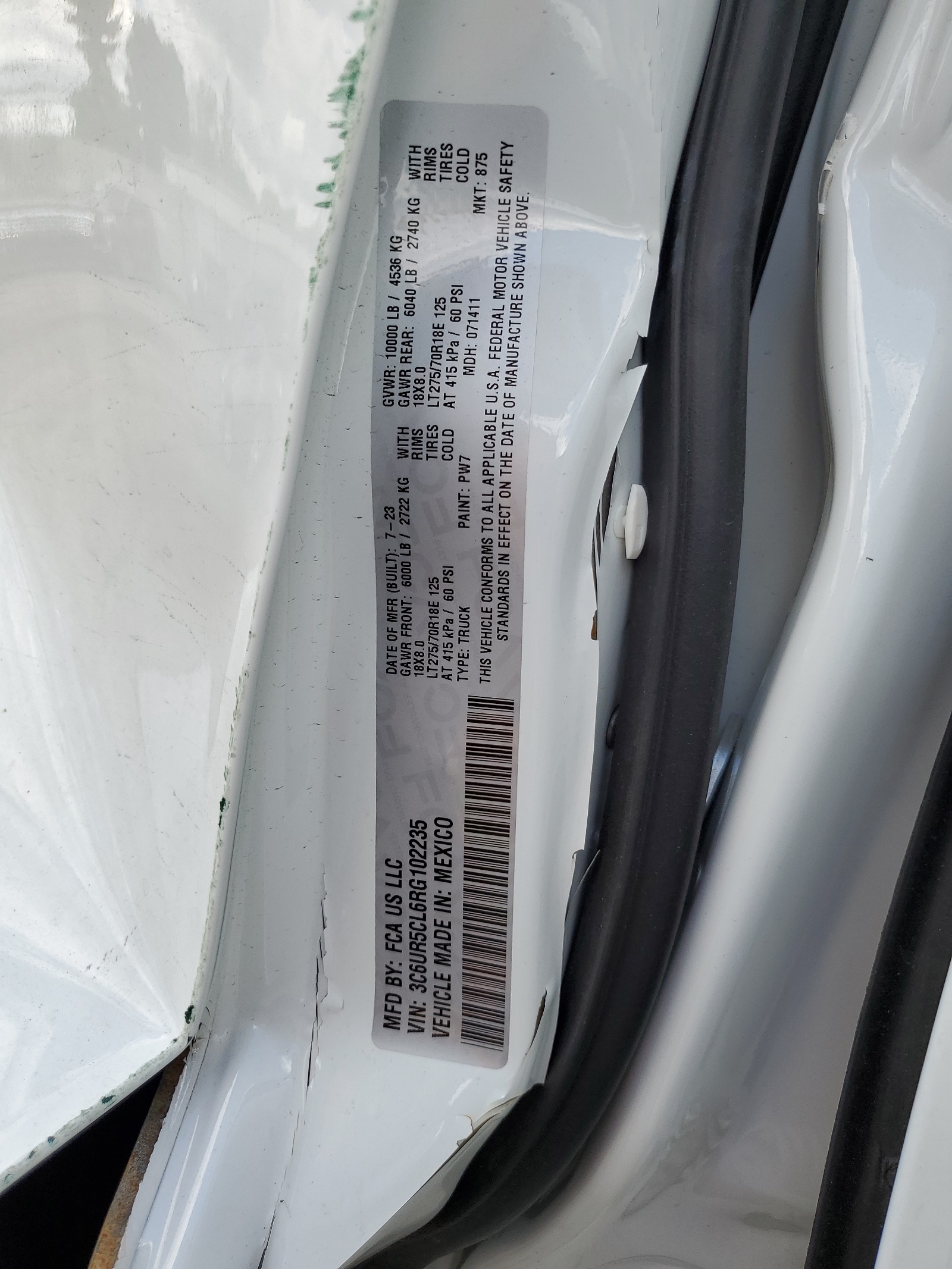 3C6UR5CL6RG102235 2024 Ram 2500 Tradesman