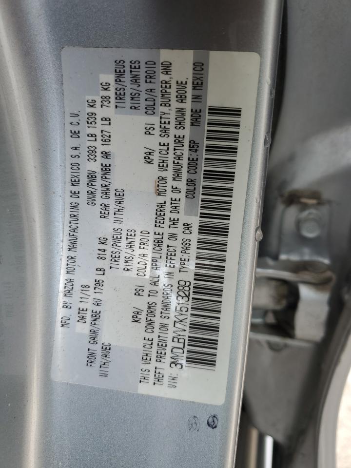 VIN 3MYDLBYV7KY513289 2019 TOYOTA YARIS no.12