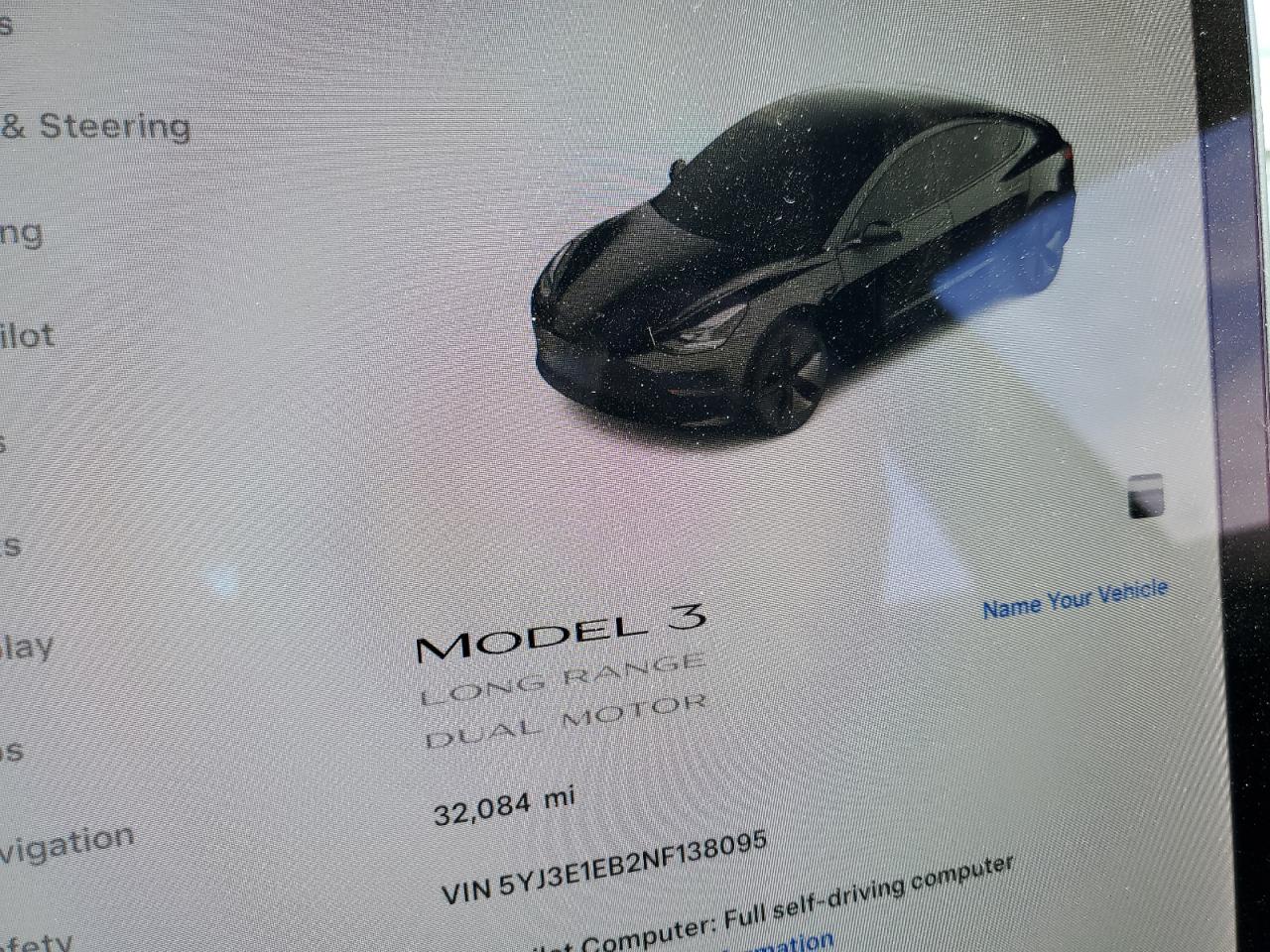 5YJ3E1EB2NF138095 2022 Tesla Model 3